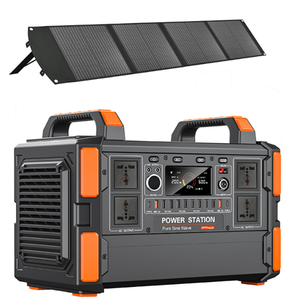 Générateur solaire portable 1200W haute puissance, étanche, 1000Wh, pour camping extérieur, avec charge rapide USB Type-C et DC, en plastique - Product Image 4