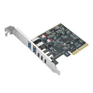 <span class=keywords><strong>PCI</strong></span> <span class=keywords><strong>Express</strong></span> USB3.2 Tipo C Adaptador de <span class=keywords><strong>5</strong></span> puertos Hub Sin fuente de alimentación 10Gbps ASM2142 Tarjeta de expansión de Chipset para computadora de escritorio - Product Image 1