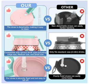 现代汽水罐盖和盖子 4 件装 可重复使用 不含 BPA 防溢漏 密封 易于使用 适合 S/M/L 罐 啤酒 果汁 苏打水 - Product Image 3