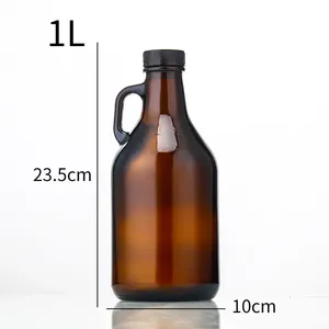 Glass Gin Bottle <strong>1</strong> <strong>Litre</strong> 2 <strong>Litre</strong> Frosted Black Spirit Liquor <strong>Vodka</strong> Glass Wine Bottle <strong>1</strong> <strong>Litre</strong> Glass Olive Oil Bottle - Product Image 6