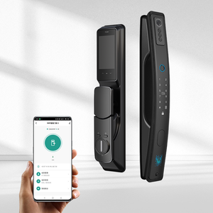 Serrure intelligente <span class=keywords><strong>WiFi</strong></span> UIELOCK QB70 avec reconnaissance faciale 3D, caméra œil <span class=keywords><strong>de</strong></span> chat, déverrouillage par empreinte digitale, carte IC, <span class=keywords><strong>mot</strong></span> <span class=keywords><strong>de</strong></span> <span class=keywords><strong>passe</strong></span>, interphone vidéo, compatible bois et Cloud - Product Image 5