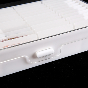 4 Row Buckle Cover Adjustable <b>Nail</b> Art Storage Box Gel Polish Eyelash Jewelry Acrylic Salon Organizer Display Tool <b>Case</b> - Product Image 4