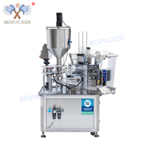Bespacker-Máquina automática de sellado, taponadora de llenado de vasos rotativos, para zumo de helado, azúcar, miel, código vegetal