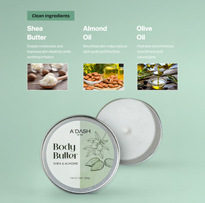 Manteca Corporal con Karité y Almendras para una Hidratación Profunda y una Piel Suave y Tersa, Cuidado Natural de la Piel, Manteca Corporal para Uso Diario - Product Image 4
