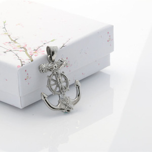 Collar con Colgante de Ancla, Joyería de Moda Unisex de Aleación de Zinc Dorada, Regalo - Product Image 4