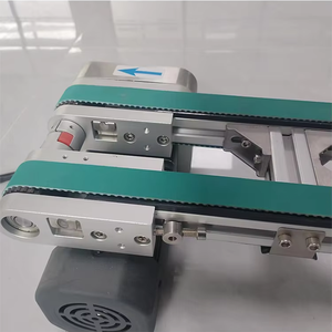 Aanpasbare kleine transportband assemblagelijn dubbele rij naast elkaar synchrone riem aluminium profielen transportband breed - Product Image 2