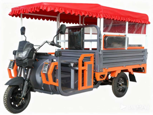 Tricycle 1500W Motor <b>72V</b> <b>Battery</b> Three Wheel Bike With Foldable Seats & Passenger Dual Use Heavy Load 500kg GYT1 Integrated Curv - Product Image 3