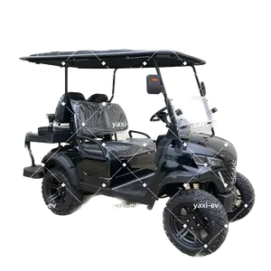 72V बैटरी और 7.5KW मोटर के साथ 4-व्यक्ति इलेक्ट्रिक गोल्फ कार्ट 4-पहिया ट्रक डिज़ाइन 90KM तक की यात्रा कर सकता है
