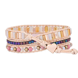 Excelentes Pulseras de Diseño Nuevo al por Mayor, Joyería Fina de Bohemia, Pulseras Enrolladas de Cuero Trenzado, Personalizadas, Hechas en China - Product Image 2