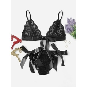 Nuevo Bikini de Dos Piezas 2020 con Ribete de Encaje - Lencería Sexy de Encaje de Tres Puntos con Tirantes, Estilo Europeo y Americano - Product Image 2