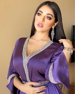 Zifeng OEM Vetements Islamiques Turk musulmano cintura tempestata di diamanti Robe Abaya - Product Image 1