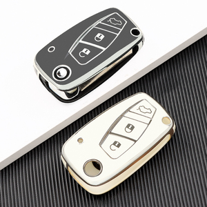 Cover per Chiavi Auto in TPU per FIAT 500, Panda, Idea, Stilo, Ducato, Punto, Bravo, Grande, Minibus, <span class=keywords><strong>Doblo</strong></span>, <span class=keywords><strong>Accessori</strong></span> Protettivi per Telecomando - Product Image 1