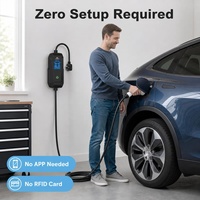 Chargeur EV portable 32A 40A Type 1 avec Plug & Play, J1772, IP65, 5 certifications, pour véhicules électriques américains/japonais, station de recharge EV portable