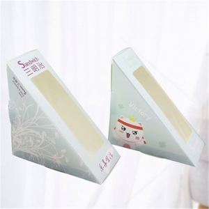 กล่องแซนวิชแบบใช้แล้วทิ้งพร้อมหน้าต่างใส กล่องบรรจุภัณฑ์อาหารแบบนำกลับบ้านสำหรับเค้กและขนมปัง - Product Image 6