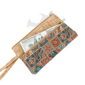Eco-Friendly Custom Cosmetics Case & Wallet Portuguese Cork Protection <b>Long</b> Size Multi-Function Vegan Women's Travel <b>Bag</b> - Product Image 2
