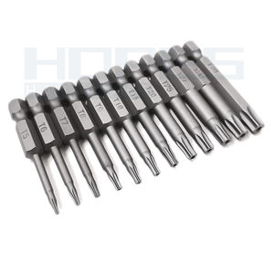 Juego de puntas de destornillador Torx, incluye T5, T6, T7, T8, T9, T10, T15, T20, T25, T27, T30, T40, 50mm, 12 Uds. - Product Image 3