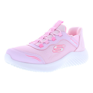 Chaussures Skechers Bounder simples et mignonnes pour filles, rose clair, style marche - Product Image 1