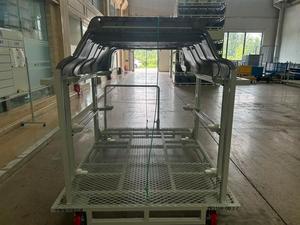 Carro de transporte metálico de doble cara OEM de alta resistencia para estanterías de alambre, ideal para el transporte de piezas automotrices al por mayor - Product Image 6