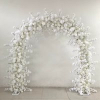 Nouvelle décoration florale en forme de cœur rouge et rose de 2 mètres pour mariage, fête, scène, arche de décoration florale en forme de cœur