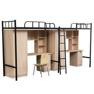 Cama litera con escritorio y armario 2000x2000x1200 para uso en dormitorios escolares - Product Image 3