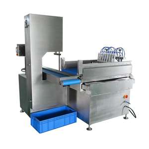 Automatic Double Blade Meat Slicer <b>Bone</b> <b>Saw</b> Cutter High Efficiency Meat Processing Machine for Ribs and Pet Food - Product Image 2