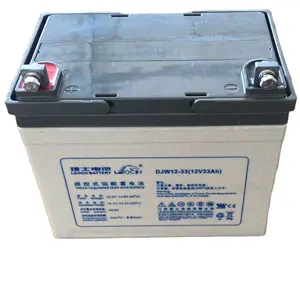 DJW12-33 baterai AC timbal 12V 33AH, untuk Inverter up Panel surya