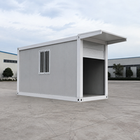 Garage préfabriqué en acier de 20 pieds avec porte à enroulement, assemblage rapide, structure en kit pour stationnement de voitures et stockage extérieur