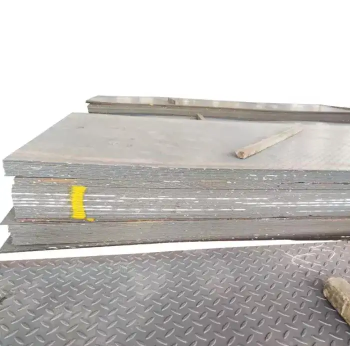 Placa de procesamiento de acero al carbono, placa antideslizante de 10mm