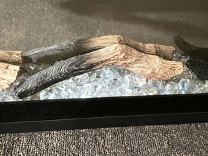 Cheminée électrique décorative pour la maison, 60 pouces, avec des cristaux artificiels, 6 LED, simulation de flamme, couleurs - Product Image 6