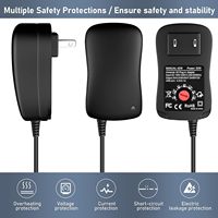 30W Universal 3v-12v AC/DC adaptor beralih catu daya dengan 8 kepala adaptor dapat dipilih untuk elektronik rumah tangga 2.1A Max