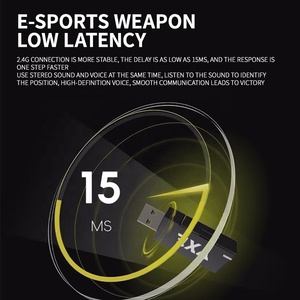 Vgn Tai nghe thể thao VXE Siren V1 Tai nghe chơi game không dây BT nhẹ 2 chế độ 2.4G/BT với micrô fps kim loại để chơi game - Product Image 5