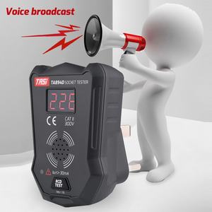 TASI TA894D Probador de Voltaje 175V~250V con Voz, Probador RCD GFCI, Probador de Enchufes de Pared Británicos, Pantalla Digital (2.0%+2) - Product Image 5