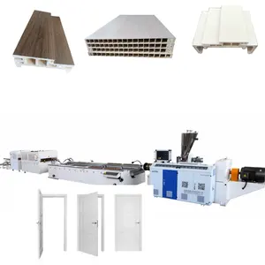 Thuisgebruik Deur Hout Plastic Board Extruder Machine Pvc Wpc Deur Board Extruder Maken Machine Deur Maken