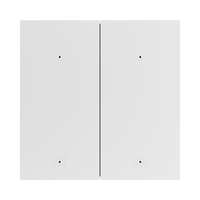 Interrupteur intelligent à bouton-poussoir ZigBee 2 voies 2 gangs, fil neutre requis, contrôle vocal et par application, 100-240V CE ROHS