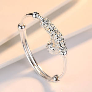 Bracelet G76 en gros pour femme, motif clochette porte-bonheur, perles fantaisie, bracelet jonc pour femme - Product Image 3