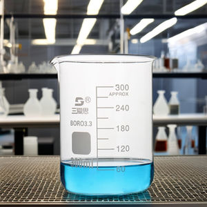 उच्च तापमान प्रतिरोधी बोरोसिलिकेट ग्लास बेकर्स फ्लैस्क 300 एमएल प्रयोगशाला उपकरण के साथ - Product Image 5