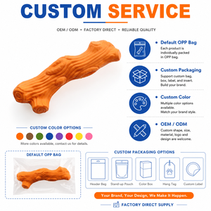 Jouet à mâcher en caoutchouc en forme de branche d'arbre pour <span class=keywords><strong>chien</strong></span>, bâtonnet de nettoyage dentaire pour importateurs de marques d'animaux de compagnie et chaînes de magasins - Product Image 4