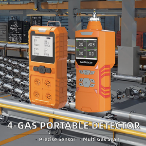 Tragbarer 4-in-1-Multigasdetektor mit Pumpe für H2S/O2/CO/LEL, Gasmonitor mit Ton-, Licht- und Vibrationsalarm. - Product Image 3