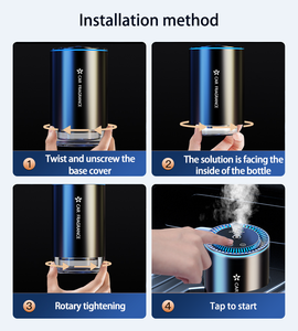 2025 핫 세일 컵 홀더 차량용 디퓨저 모던 대시보드 공기 청정기 분위기 조명 기분 좋은 향기 오래 지속되는 아로마테라피 - Product Image 5