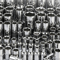Kit d'outils à main professionnel de 133 pièces, clés à douilles de 1/2'', 3/8'' et 1/4'', ensemble d'outils de réparation automobile