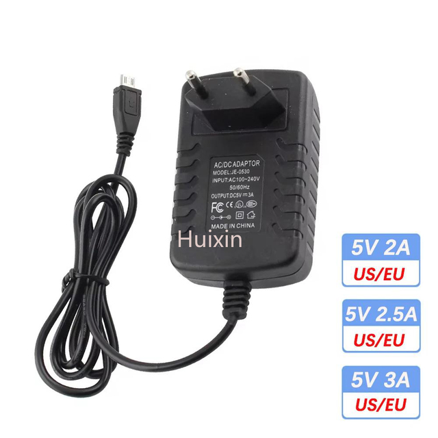 Hot 5V Power Adapter Micro USB DC 2A 2.5A 3A AC/DC Power Adapter Supply Charger 220V To 5 V For Raspberry Zero Tablet