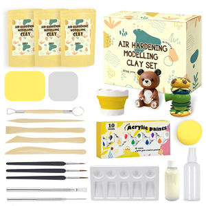 Vente en gros de 500g d'<span class=keywords><strong>argile</strong></span> séchée à l'air pour la poterie Céramique DIY Modélisation non toxique et sans danger pour la maison et l'école Kit de poterie avec <span class=keywords><strong>argile</strong></span> - Product Image 1