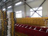 Échelle télescopique en fibre de verre légère à deux sections, 28 24 20 16 marches, 12 m, 15 mètres, extension étendue