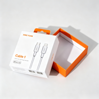 Boîtes cadeaux en carton auto-érectables écologiques personnalisées avec fermeture magnétique en mousse, languette de suspension et logo imprimé UV/quatre couleurs pour mobiles