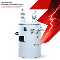 Transformateur de distribution de type poteau auto-protegé 15 kVA, 13200 V vers 120/240 V pour lignes électriques