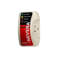 Protecteur de surtension 1875W 120V 15A pour téléviseur et réfrigérateur, prise anti-baisse de tension unipolaire en matériau PC, protection contre les surtensions pour réfrigérateur, type courant alternatif