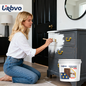 Waterproof <strong>Wood</strong> <strong>Primer</strong> for <strong>Wood</strong> Siding and Garage Doors Dark Black Outdoor Paint Furniture Coating Use - Product Image 3