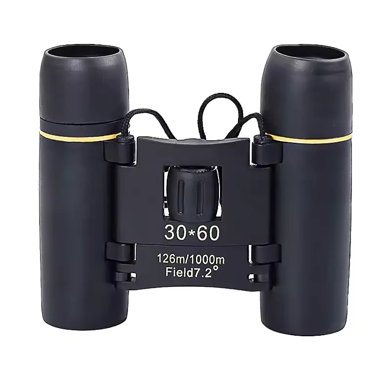 Mini binoculares compactos plegables con zoom pequeño de visión nocturna con poca luz baratos superventas 30x60