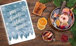 Livre <span class=keywords><strong>de</strong></span> <span class=keywords><strong>recettes</strong></span> <span class=keywords><strong>de</strong></span> vacances/Mes <span class=keywords><strong>recettes</strong></span> <span class=keywords><strong>de</strong></span> vacances préférées/Remplissez le journal <span class=keywords><strong>de</strong></span> <span class=keywords><strong>recettes</strong></span>, Wire-O - 100 pages, 8.5 ''X 11'' - Product Image 5