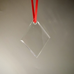 Ciondolo in Cristallo K9 Economico all'Ingrosso, Logo Personalizzato, Ornamenti Natalizi a Forma di Diamante in Vetro Cristallo Personalizzati - Product Image 2